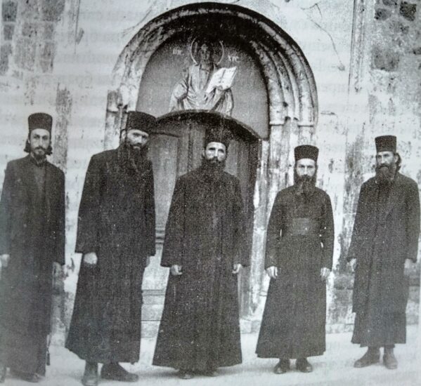 Монах Јован, јеромонах Антоније, игуман Јулијан, јерођакон Павле и јеромонах Василије